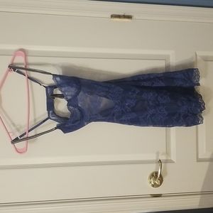 Victoria's Secret Blue Adjustable Lingerie Dress